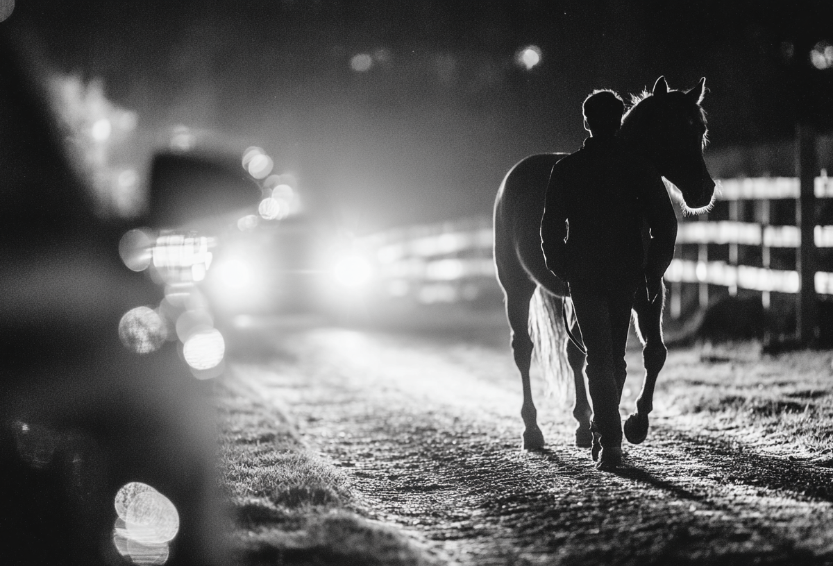 Illustration : Reconnaître une colique chez le cheval : signes et réflexes