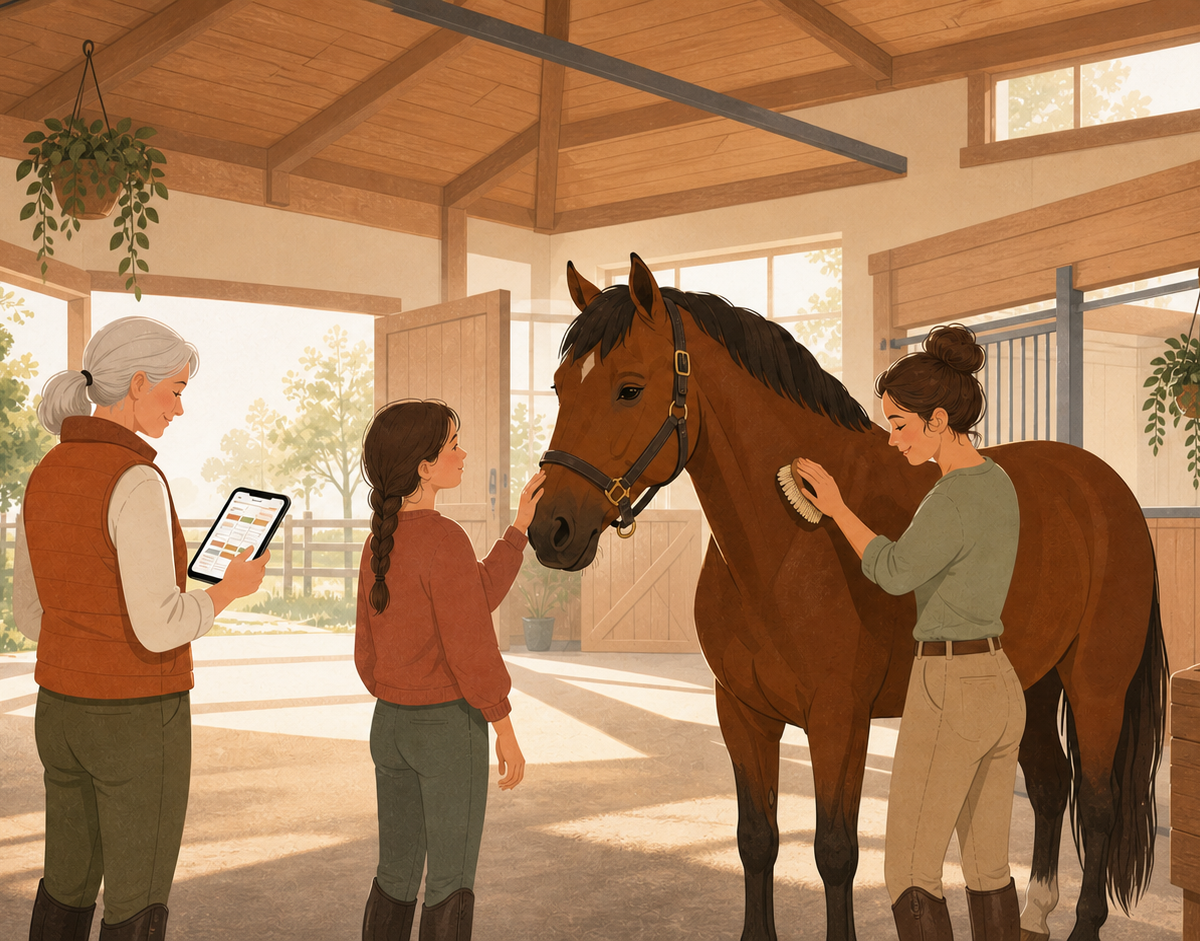 Illustration : Planning demi-pension cheval : comment bien l'organiser
